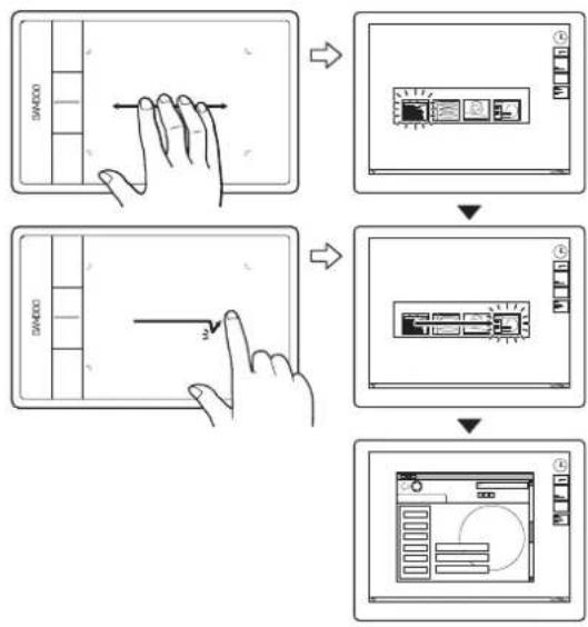 WACOM CTH-470 - FOUR-FINGER GESTURES - 1