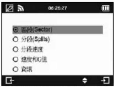 Qstarz LT-Q6000 10Hz - 圈賽資訊顯示畫面(以分段圈賽計時模式為例) - 4