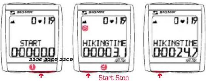 SIGMA BC 2209 MHR STS - SETTING THE HIKING TIME - 1