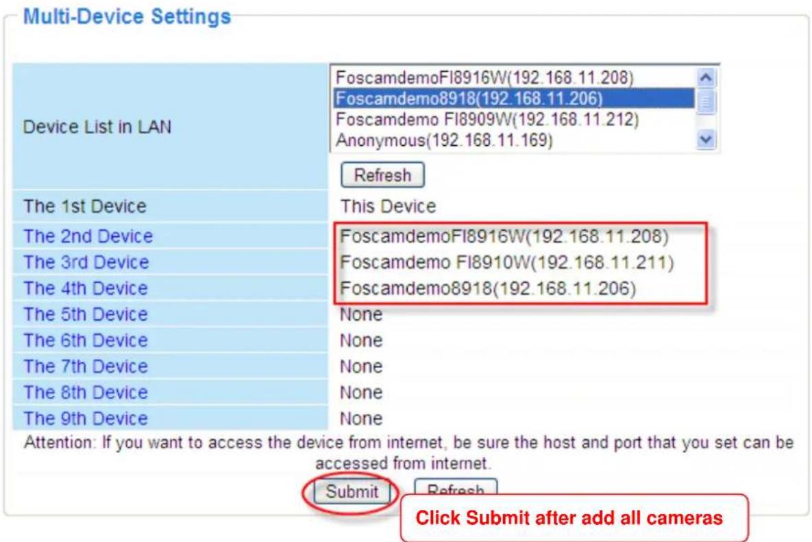 FOSCAM FI8919W - Add cameras in LAN - 2