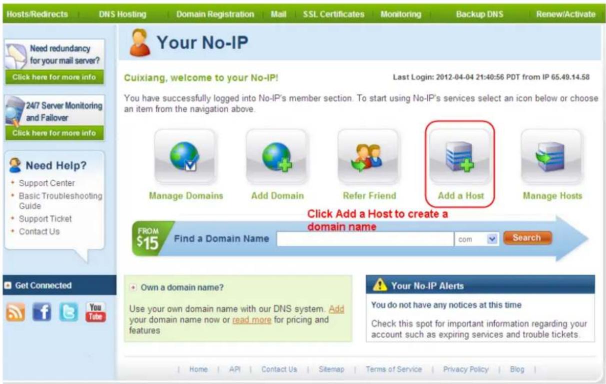 FOSCAM FI8919W - Please register an account step by step according to instructions on www.no-ip.com - 2