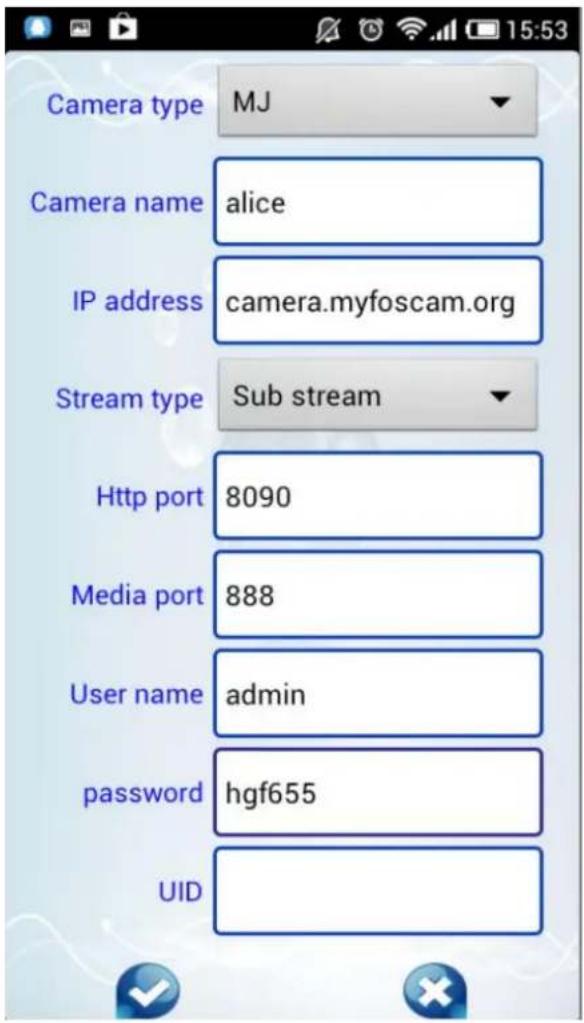 FOSCAM FI8919W - Add device in WAN - 2