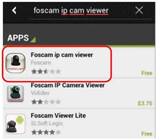 FOSCAM FI8919W - APP for Android cell phones - 1