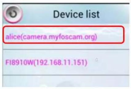FOSCAM FI8919W - Add device in WAN - 3