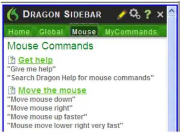 NUANCE Dragon Naturally Speaking Premium 12.0 Mobile - Mouse tab - 1