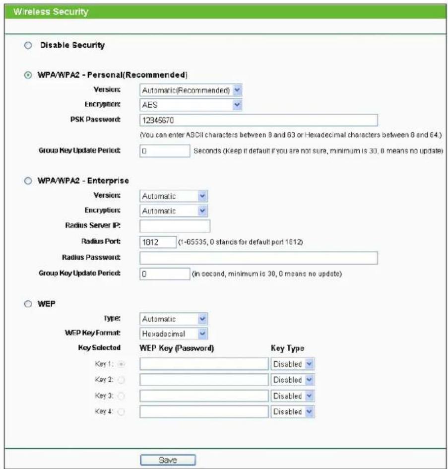 TP-LINK TL-WDR4900 - Wireless Security - 1