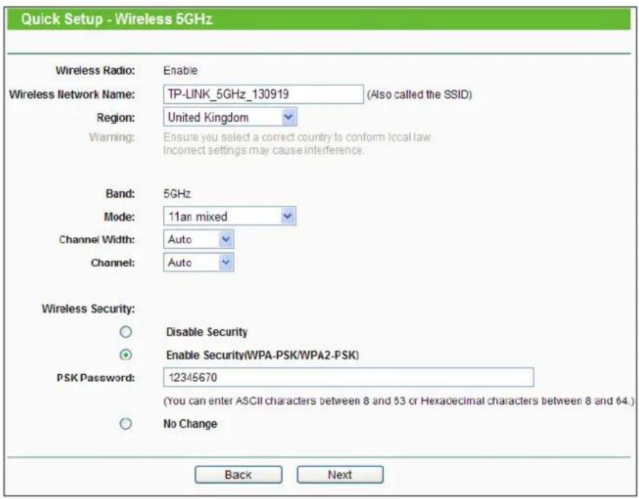 TP-LINK TL-WDR4900 - > Wireless Security - 1