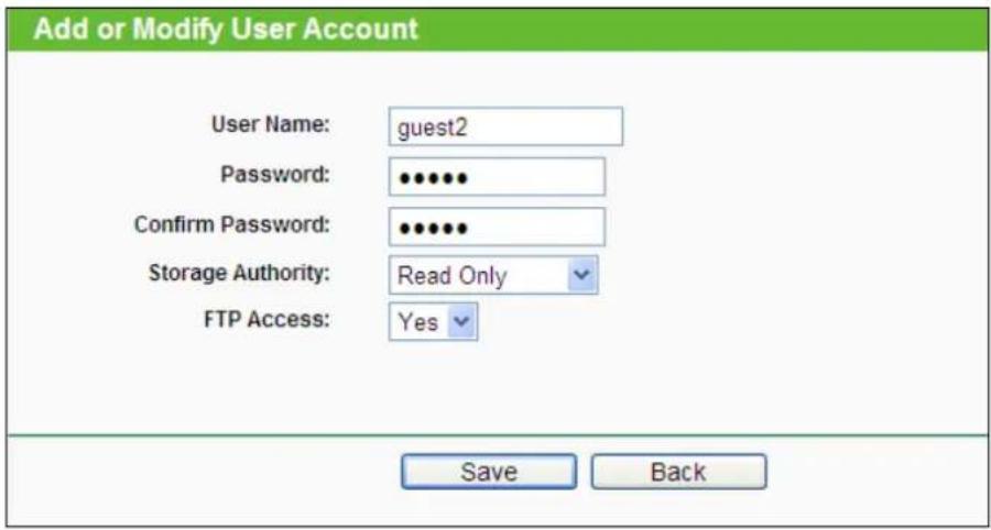 TP-LINK TL-WDR4900 - To add a new user account, please follow the steps below: - 1