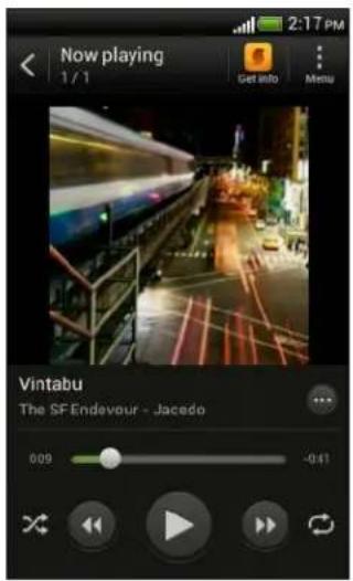 HTC One V - Listening to music - 1