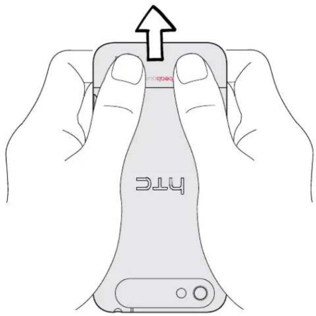 HTC One V - Removing the bottom cover - 1