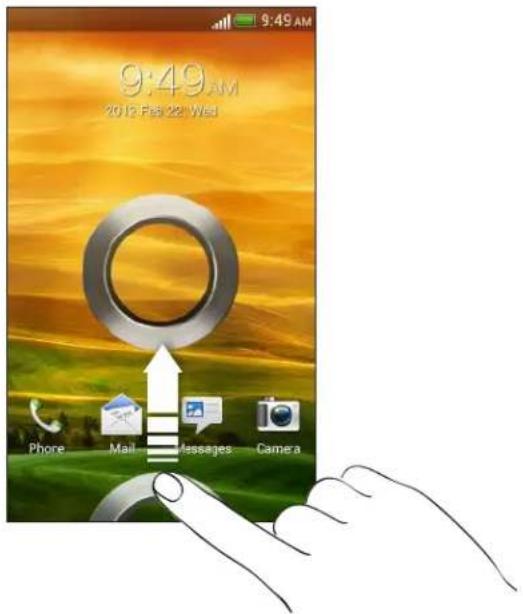 HTC One V - Unlocking the screen - 1