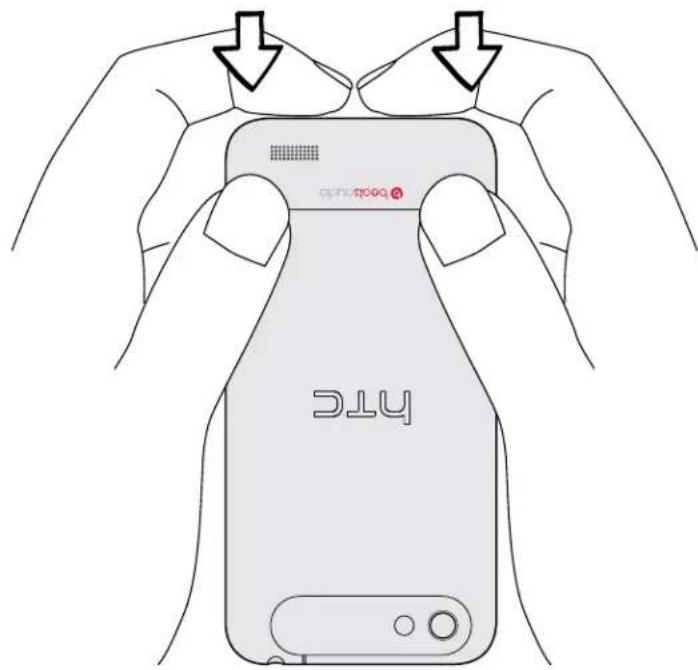 HTC One V - Replacing the bottom cover - 2