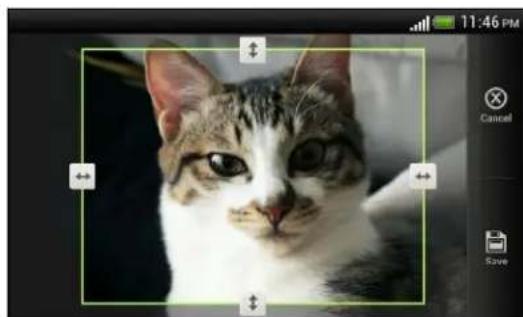 HTC One V - Cropping a photo - 1