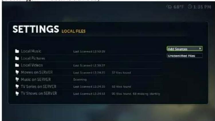 D-LINK Boxee Box - File Scanning and Identification Progress - 1