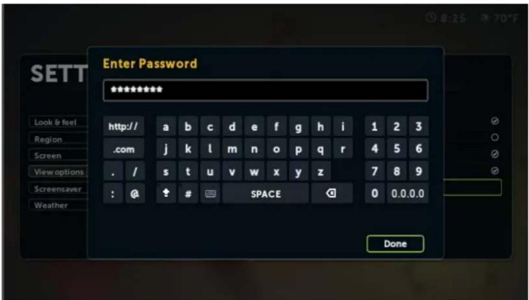 D-LINK Boxee Box - Setting > Parental Control > Set adult content lock... - 1