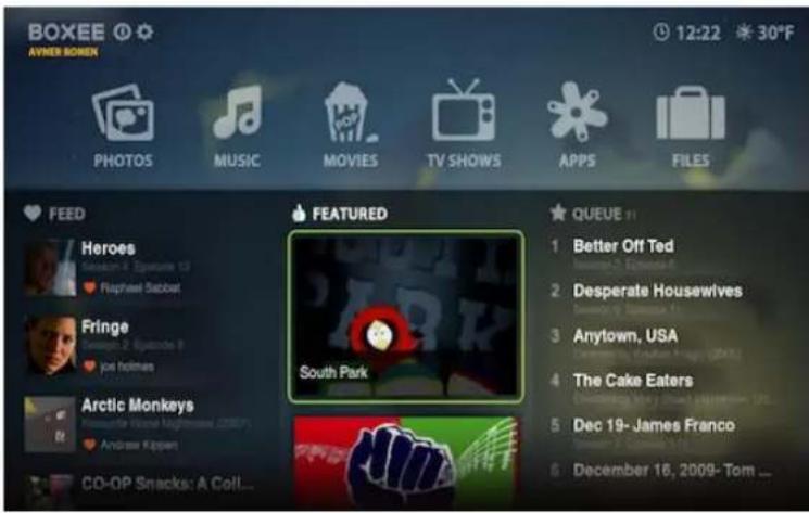 D-LINK Boxee Box - Featured Section on Home Screen - 1