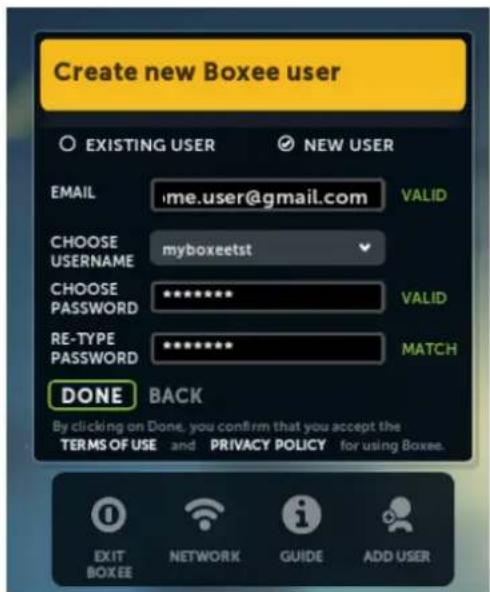 D-LINK Boxee Box - Adding a User - 4