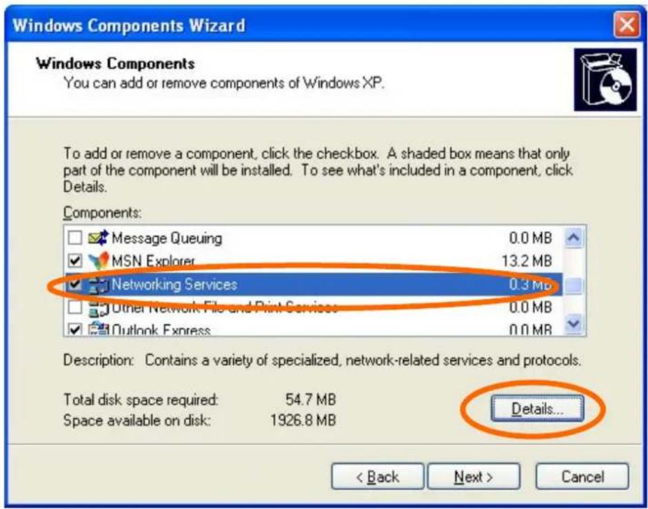 Windows Components Wizard Windows Components You can add or remove components of Windows XP. To add or remove a component, click the checkbox. A shaded box means that only part of the component will be installed. To see what's included in a component, click Details. Components: Message Queuing 0.0 M…
