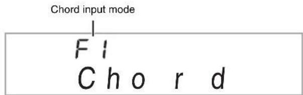 CASIO CDP-220 - Selecting a Chord Input Mode - 1