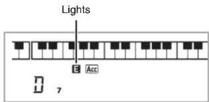 CASIO CDP-220 - While an Auto Accompaniment is playing, press ⑥. - 1