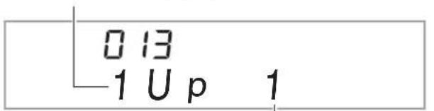 CASIO CDP-220 - Use the ⑰ (10-key) [−] and [+] keys to select the Arpeggiator type you want. - 1