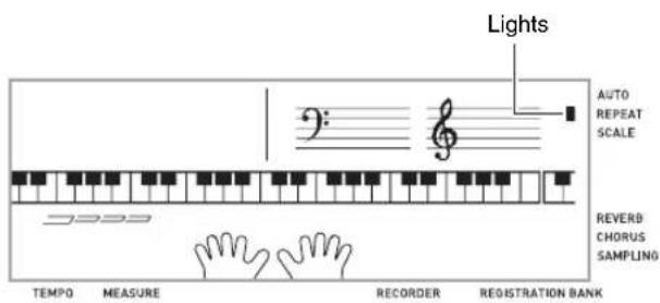 CASIO CDP-220 - When playback reaches the measure you want to select as the end measure, press ③ again. - 1