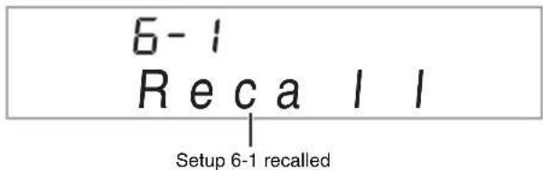 CASIO CDP-220 - Use buttons ② to ⑤ to select the area whose setup you want to recall. - 1