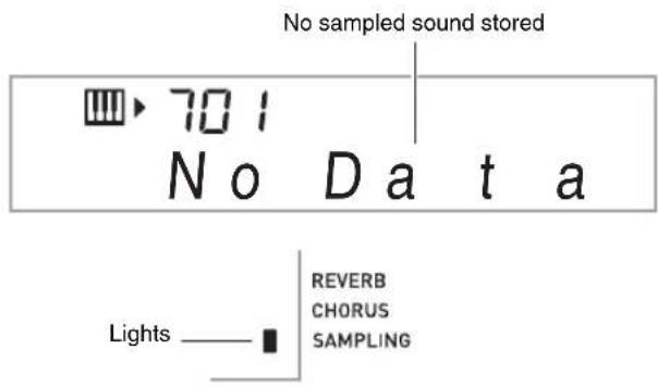 CASIO CDP-220 - To sample a sound - 1
