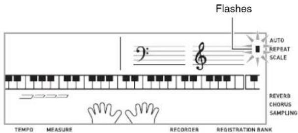CASIO CDP-220 - When song playback reaches the measure you want to specify as the start measure, press ③. - 1
