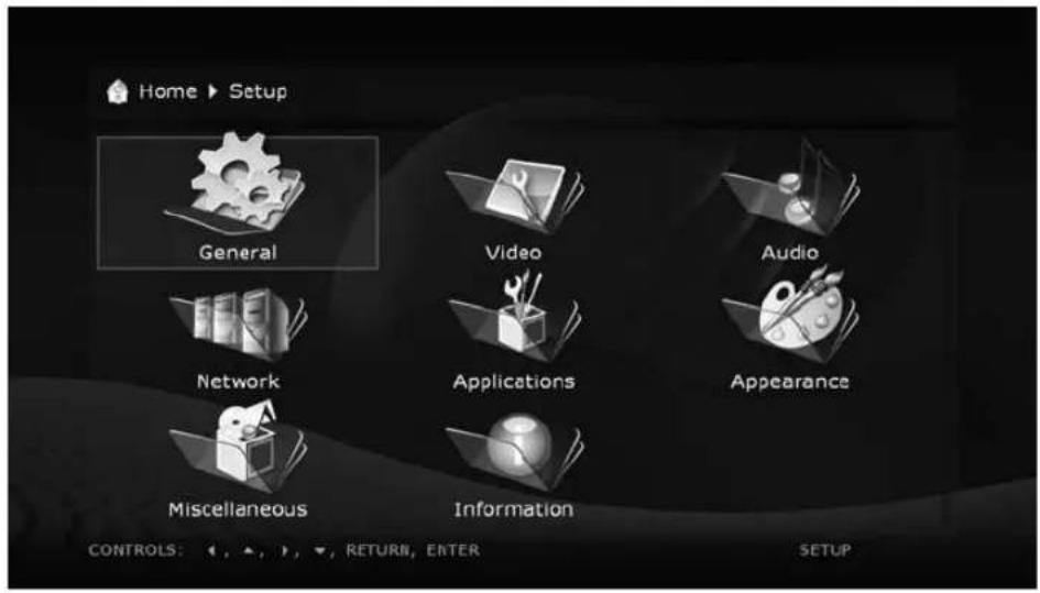 Dune HD Base 3D - Setup Menu Sections - 1