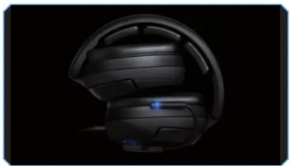 ROCCAT Kave - The ROCCAT™ Kave solid 5.1 headset can be folded quickly and practically, thereby allowing it to be transported with ease. - 1