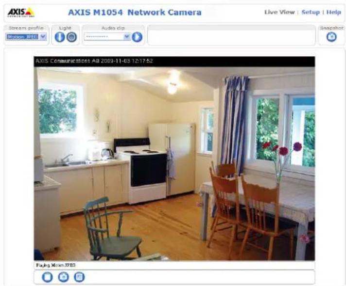 AXIS M1054 - Access from a browser - 1