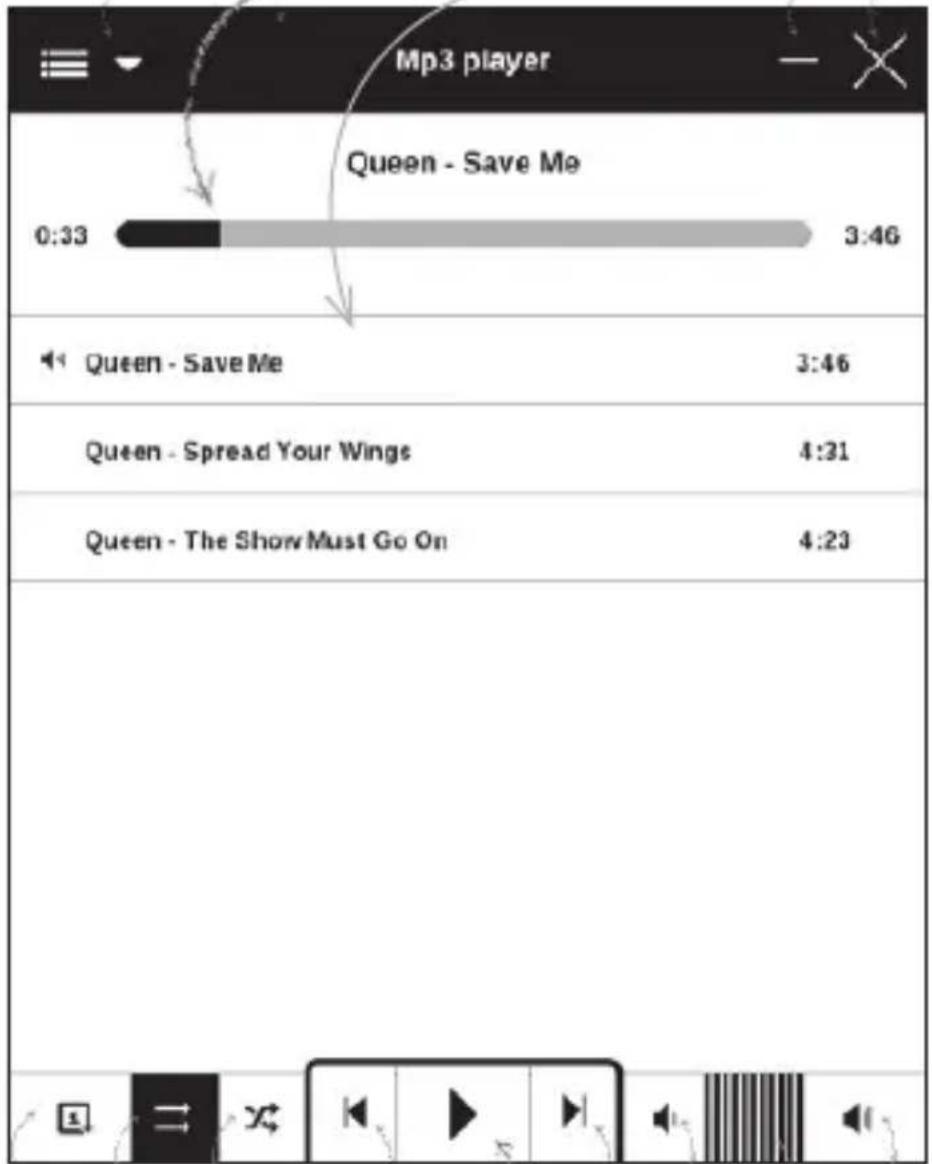 POCKETBOOK Touch 622 - Music player for playing .mp3 media files. - 1