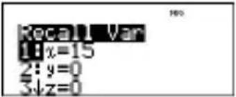 TEXAS INSTRUMENTS 30XS MultiView - Memory and stored variables - 8