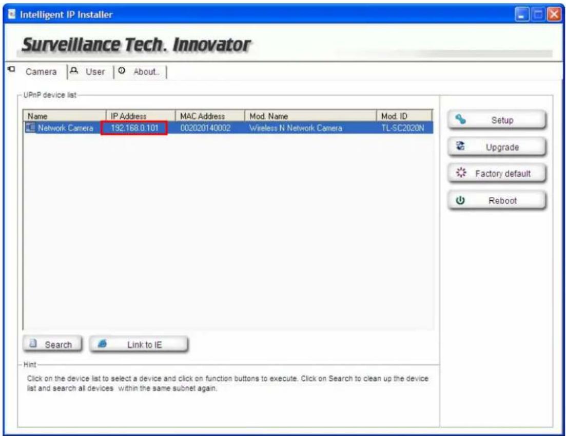 TP-LINK TL-SC2020N - Obtain the IP Address - 4