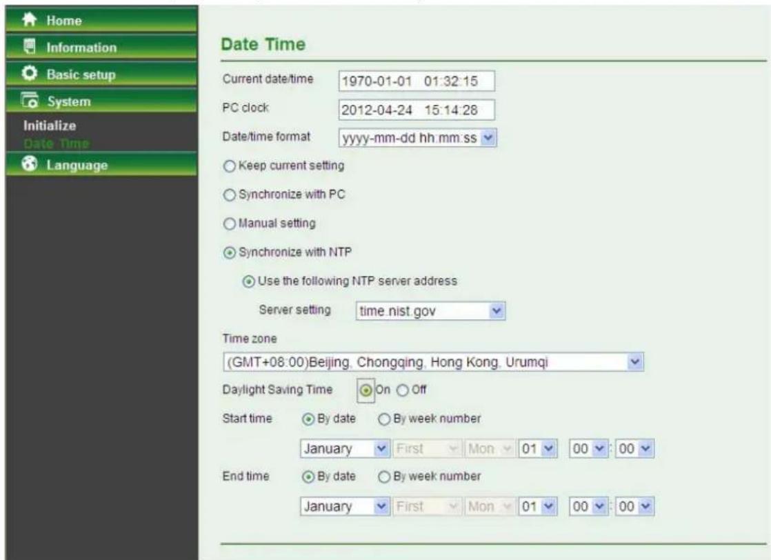 TP-LINK TL-SC2020N - Date Time - 1