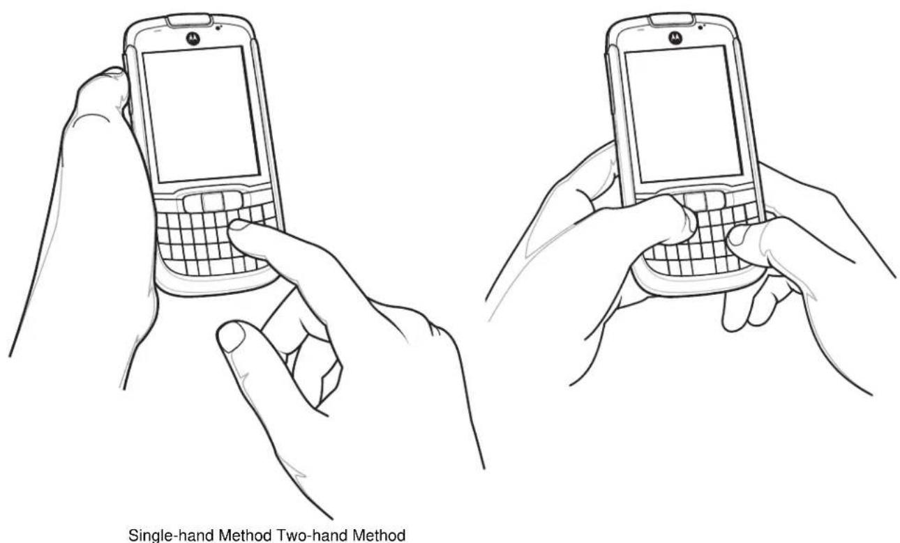 MOTOROLA ES400 Qwerty - Entering Data - 1