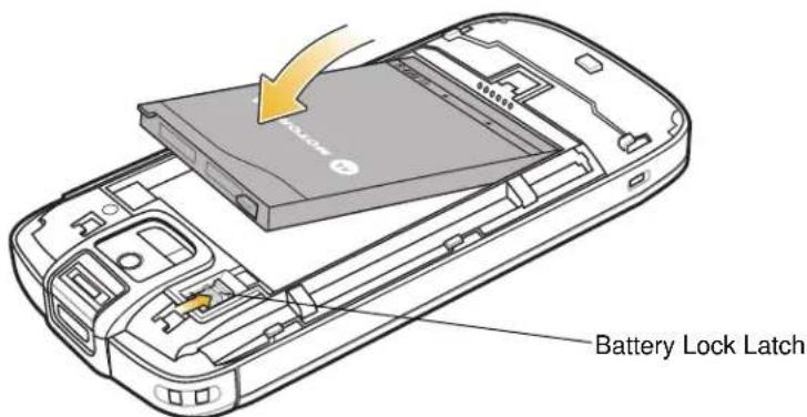 MOTOROLA ES400 Qwerty - Installing the Battery - 1