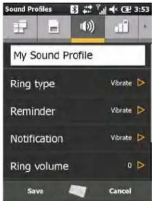 MOTOROLA ES400 Qwerty - Sound Profiles - 1