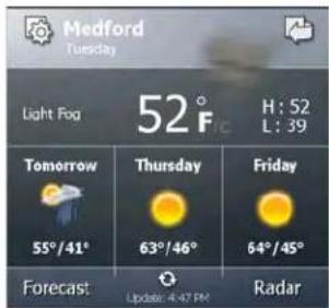 MOTOROLA ES400 Qwerty - Weather Card - 1