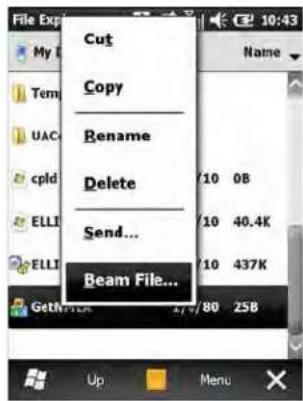 MOTOROLA ES400 Qwerty - Object Push Services via Beam - 2