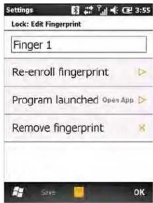 MOTOROLA ES400 Qwerty - Editing Fingerprint Swipes - 1