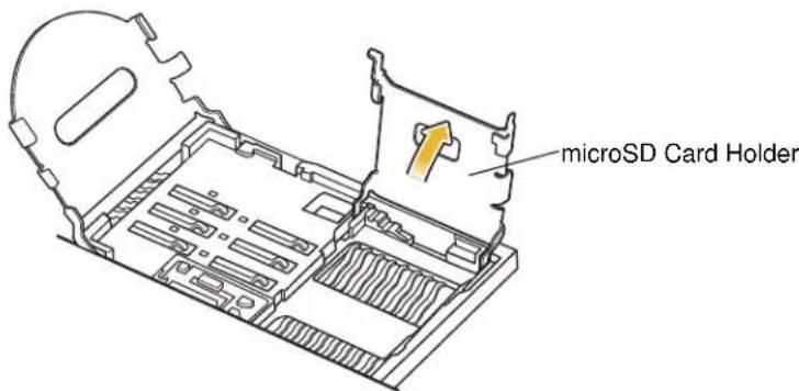 MOTOROLA ES400 Qwerty - Installing a microSD Card - 3