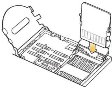 MOTOROLA ES400 Qwerty - Installing a microSD Card - 4