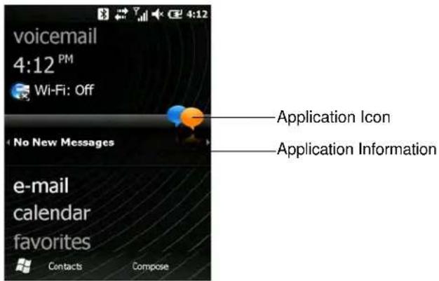 MOTOROLA ES400 Qwerty - Windows Mobile Home Screen - 4