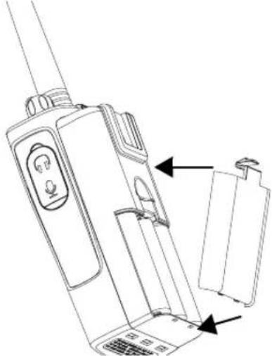 MOTOROLA PMR XTNiD - Alkaline Battery Pack (optional accessory) Installing Alkaline Battery - 1