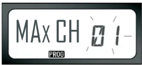 MOTOROLA PMR XTNiD - PROGRAMMING MAXIMUM NUMBER OF CHANNELS - 1