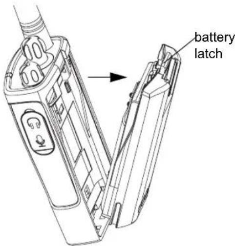 MOTOROLA PMR XTNiD - Removing the Lithium-Ion (Li-Ion) Battery - 1