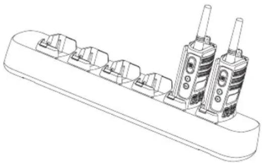 MOTOROLA PMR XTNiD - Charging a Radio and Battery Using a Multi-Unit Charger-MUC (Optional Accessory) - 1