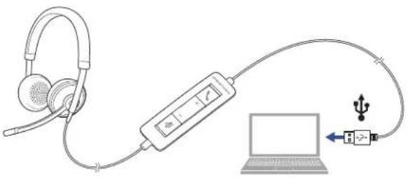 PLANTRONICS BlackWire C520-M - Connect PC and Call - 1